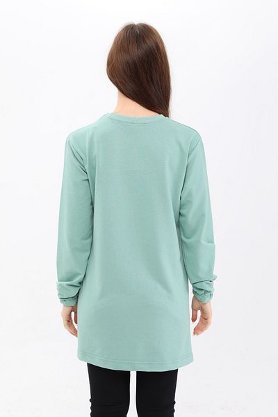 Birol Triko Women's Water Green Buttoned Tunic