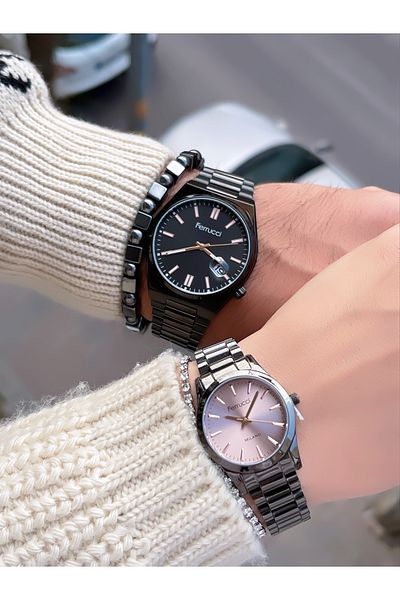 Ferrucci Steel Cord Lovered Double Wristwatch 3 Atm Waterproof