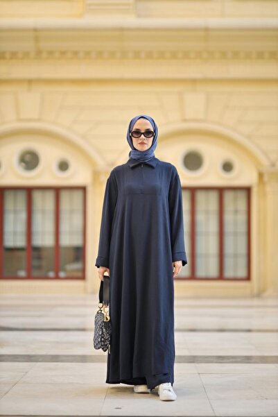 NS Moda Tesettür Rona Takım Lacivert Model-531