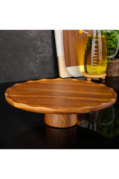 MİEN Βάση ζαχαροπλαστικής Mien Durable Acacia 7b142