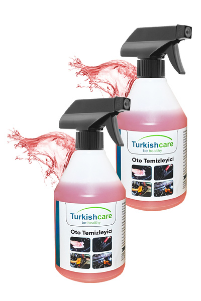 Turkishcare Auto Çok Amaçlı Araç Temizlik Spreyi 500 Ml. İkili Set