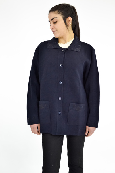 Tuğra Поло з камінням на комірі