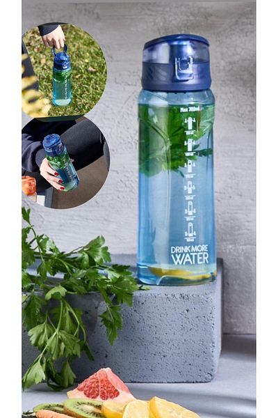 Bayev Blue 700 ml Polycarbonate Flask - Leak Proof Cover & Easy Portable Design