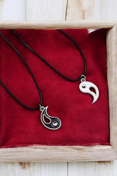 Miyoste قطعتان من قلادة التوازن يينغ يانغ لعيد الحب
