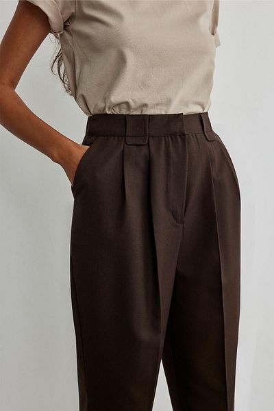 Suud Collection Σκούρο καφέ παντελόνι ιππασίας