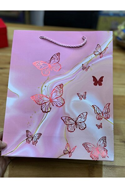 demontecraft Hediye poşeti hediye çantası sevgili hediyesi 32x26x10 1adet