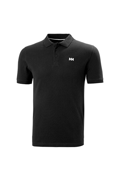 Helly Hansen Ανδρικό μπλουζάκι Polo με λαιμόκοψη σε μαύρο χρώμα Transat