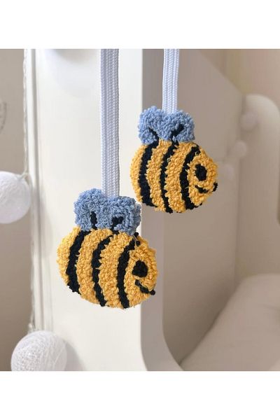 efecco Child Baby Special Design 100% Natural Cotton Rope Punch Double Sided Pacifier Strap