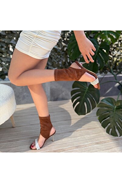 melonika Brit Kahverengi Süet Booite