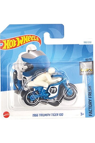 HOT WHEELS Tekli Regular Arabalar HTD43 Factory Fresh / 1966 Tiger Motosiklet 100