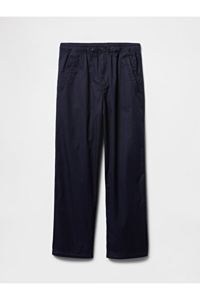 GAP Erkek Lacivert Twill Paraşüt Baggy Pantolon