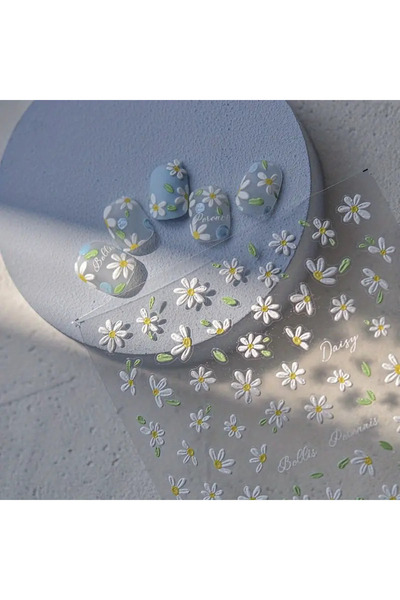 Takıtolia Nailist Flower - Çiçek Figürlü Renkli Çiçekli Tasarım Yapışkan Tırn...