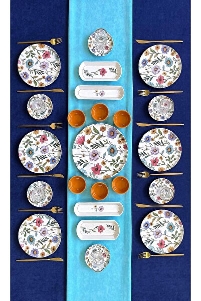 VENÜS HOME DECORATION Flora Desen 6 Kişilik 23 Parça Kahvaltı Takımı