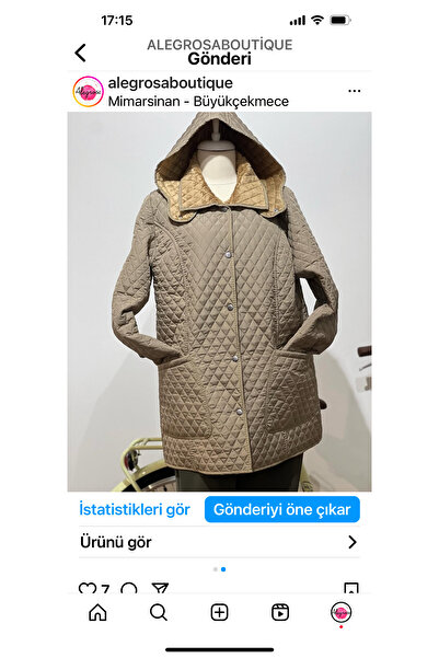 Alegrosa Boutique KAPİTONELİ KISA MONT