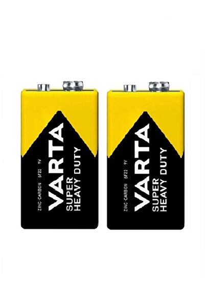 ANKTEK 2 Adet 9 Volt Superlife Çinko Karbon Pil