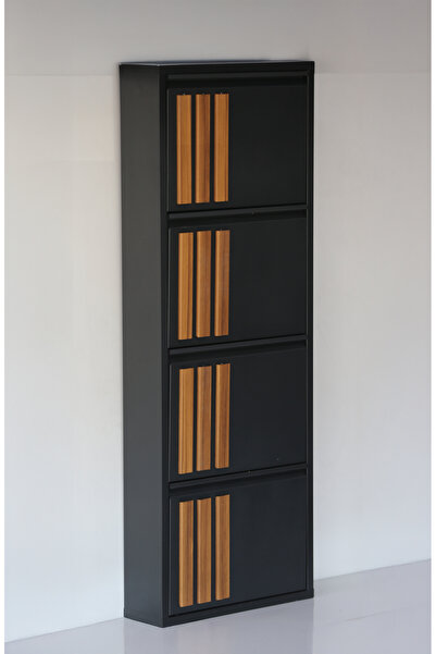 Formet 4 RAFLI MDF DEKORLU METAL AYAKKABILIK