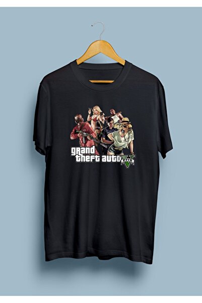 CC STORE Oversize Grand Theft Auto V Gta 5 Tasarım Baskılı Tişört