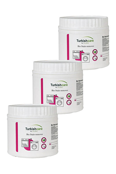 Turkishcare Organik Bio Çamaşır ve Bulaşık Leke Çıkarıcı Toz 500 gr. Üçlü Set