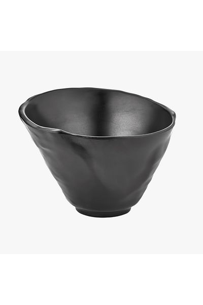 HIC Melamine Serving Bowl Black Color Size 19 cm