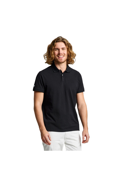 Slam Ανδρικό μπλουζάκι πόλο μαύρο ανδρικό μπλουζάκι πόλο A108003S01