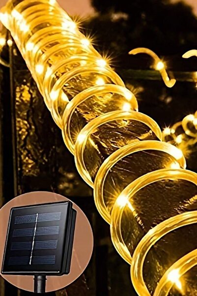 MAGICLEDCORNER Solar Tüp Hortum Led 10 Metre Bahçe Aydınlatma