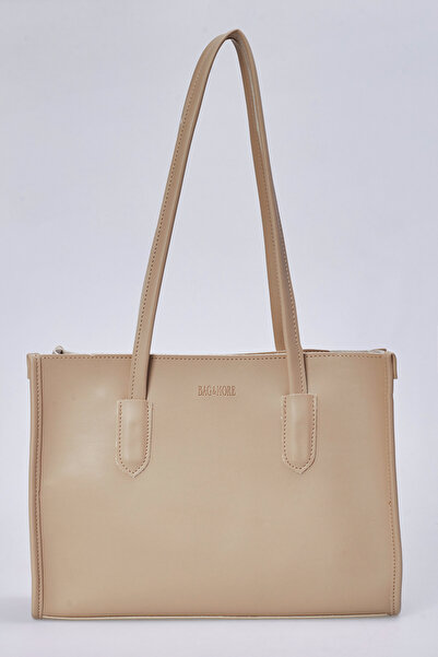 bag&more Geantă pentru femei Mink Trend, geantă cu mâner lung, geantă de umăr...