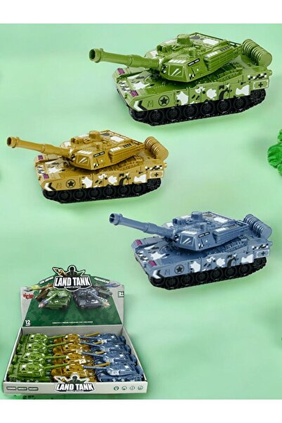 BYCEGU 80541 YEŞİL MAVİ SARI RENKLİ OYUNCAK SÜERTMELİ TANKLAR ÜRÜN BİR ADETTİR