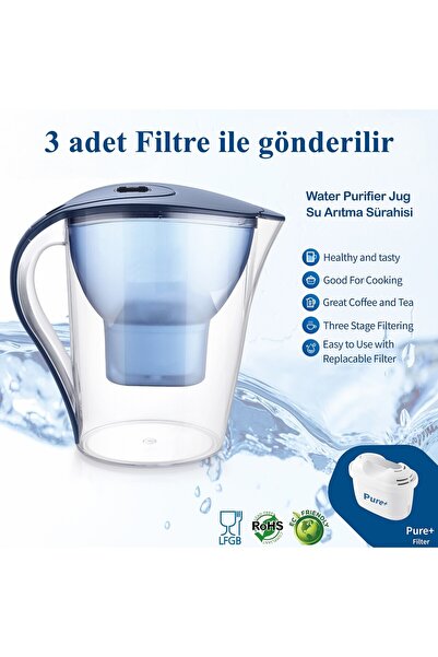 almital mobilya aksesuarları furniture accessories Su Arıtma Sürahisi Gün Say...