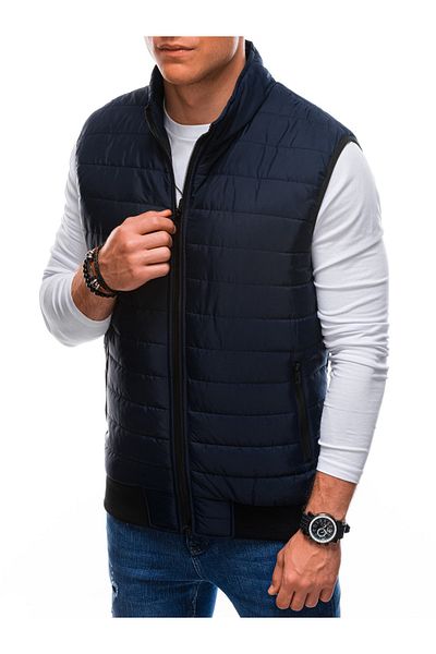 OMBRE Herren Steppweste V59 - marine M