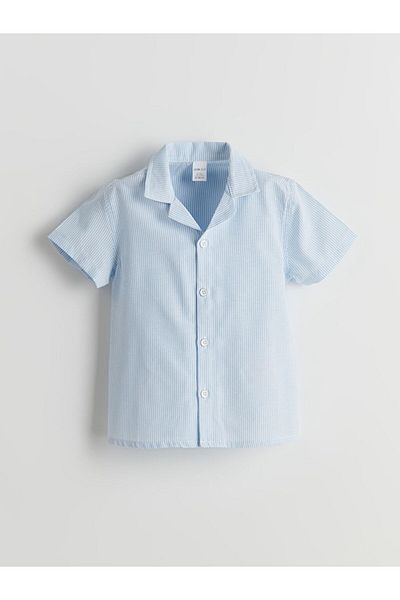 LC Waikiki Short Sleeve Striped Boy's Shirt
