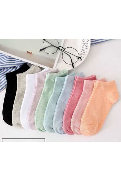 REYNBOO SOCKS 5 различни цветни чорапи за момичета - обикновен модел, перат се