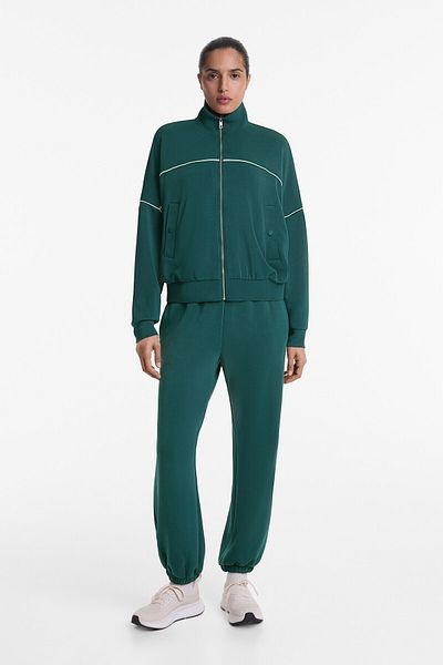 Oysho Piping jacket with soft-touch modal and buttons