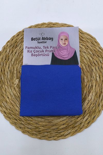 Betül Akbay Fată Copil Practic Batic Bumbac Fecioara Maria Model Saks Blue