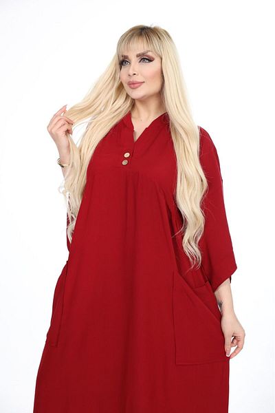 mervemoda فستان نسائي منسوج مقاس كبير