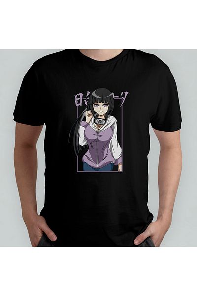Pixxa Naruto Hinata - T-Shirt από 100% βαμβακερό λαιμόκοψη Μοντέλο 1