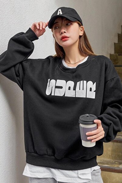 CC STORE Дамски черен суичър