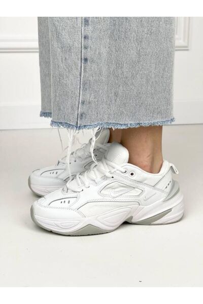 Nike M2K Tekno Hakiki Deri Premium Günlük Kullanım Kalın Taban Senaker