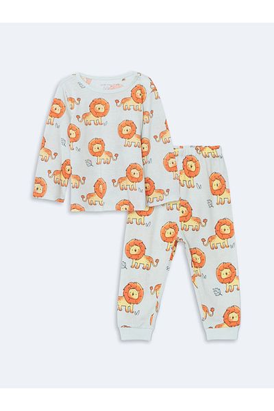 LC Waikiki Lcw Baby Lion Printed Baby Boy Pajamas Set