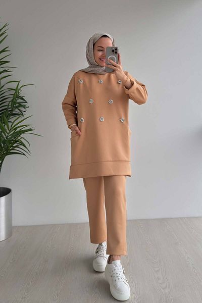 Ka Hijab Camel Scuba Hijab - Crew Neck Set of 2