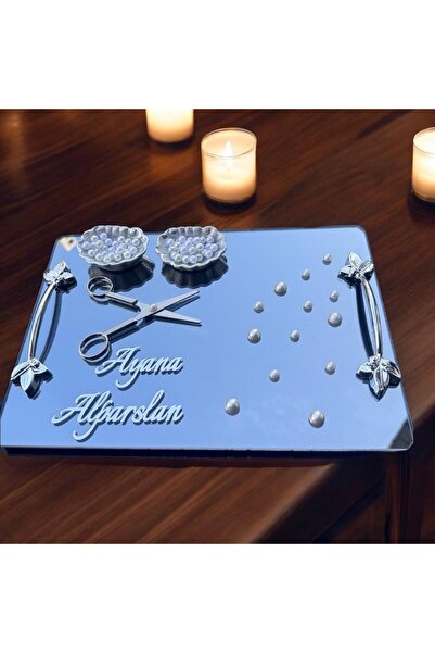 Cyz Home Tycho Pearl Engagement Ring and Cup Tray - Coffee Color Gift Set