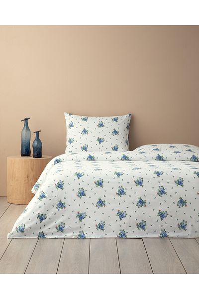 English Home Set cuvertură de pilota unică cu flori parfumate albastre