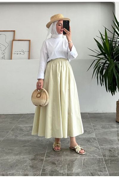 ALYAM BUTİK ΜΑΚΡΙΑ ΦΟΥΣΤΑ POPLIN STANDARD ΜΕΓΕΘΟΣ ΜΕ ΤΣΕΠΕΣ