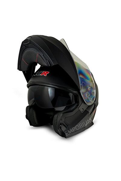 NCR ICON Çene Açılır Mat Siyah Kask