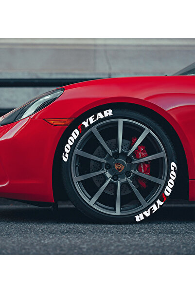 BoostZone Lastik Yazısı Motosiklet Lastik yazisi Good year 8 Adet Set Ve Yapıştırıcılı