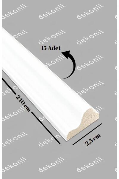 Dekonil Destan Boyanabilir Duvar Çıtası 2,5cm ( 15 Adet-36 Metre )