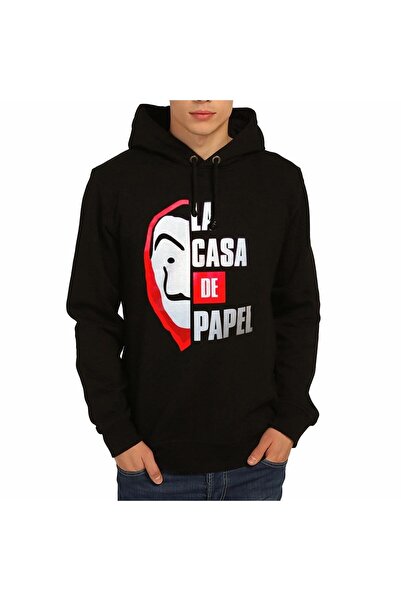 CC STORE - Мъжка суитшърт с качулка Money Heist Black