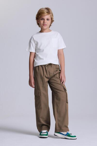 BABOKAH (Kids Boy) Gabardin Kargo Pantolon