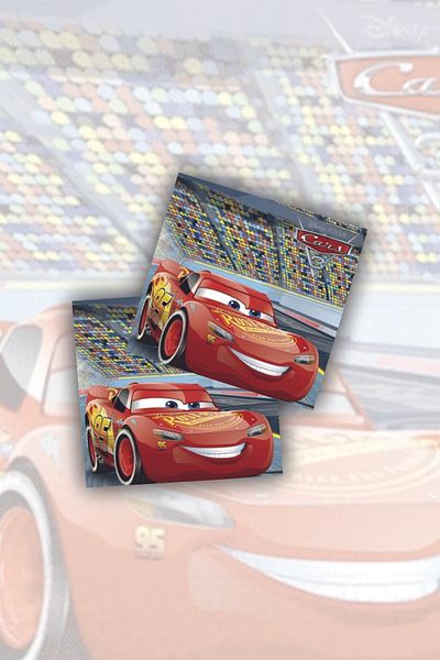 Cansüs Σετ χαρτοπετσέτες McQueen Printed 16 τεμαχίων Cars