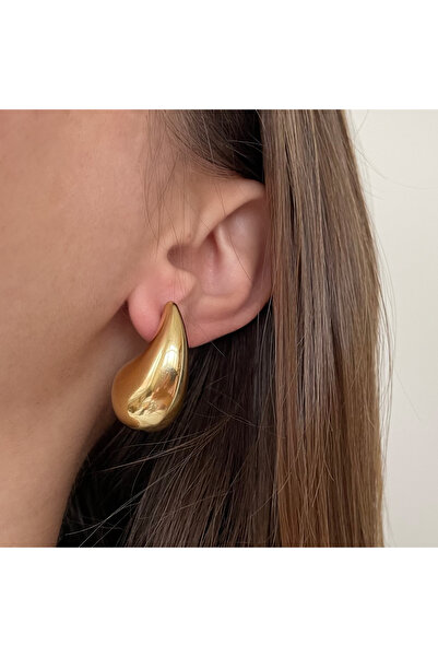 nerora Bottega Drop Steel Earrings