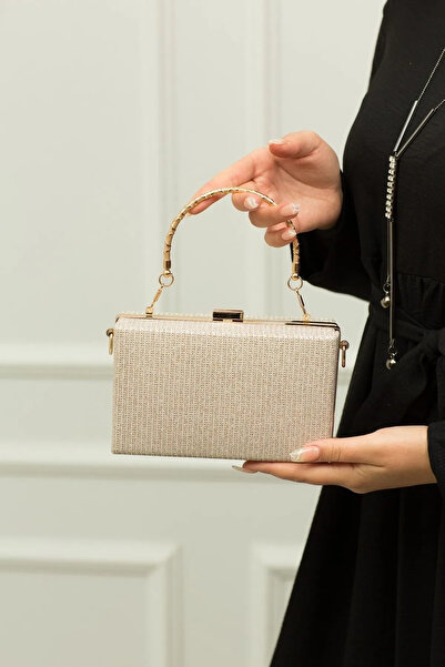 WMİLANO Дамска чантичка Dore Çupra Glitter Chain Handle - елегантна вечерна ч...